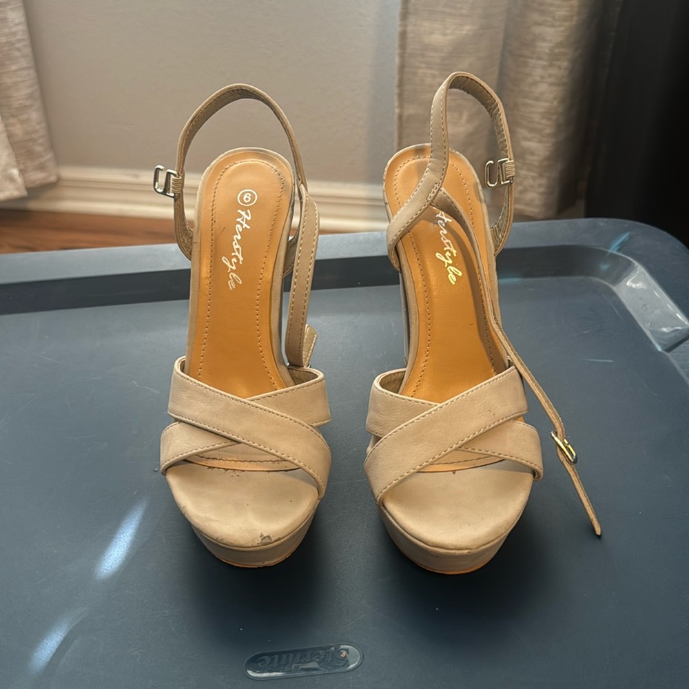 Grey Herstyle Heels Size 6